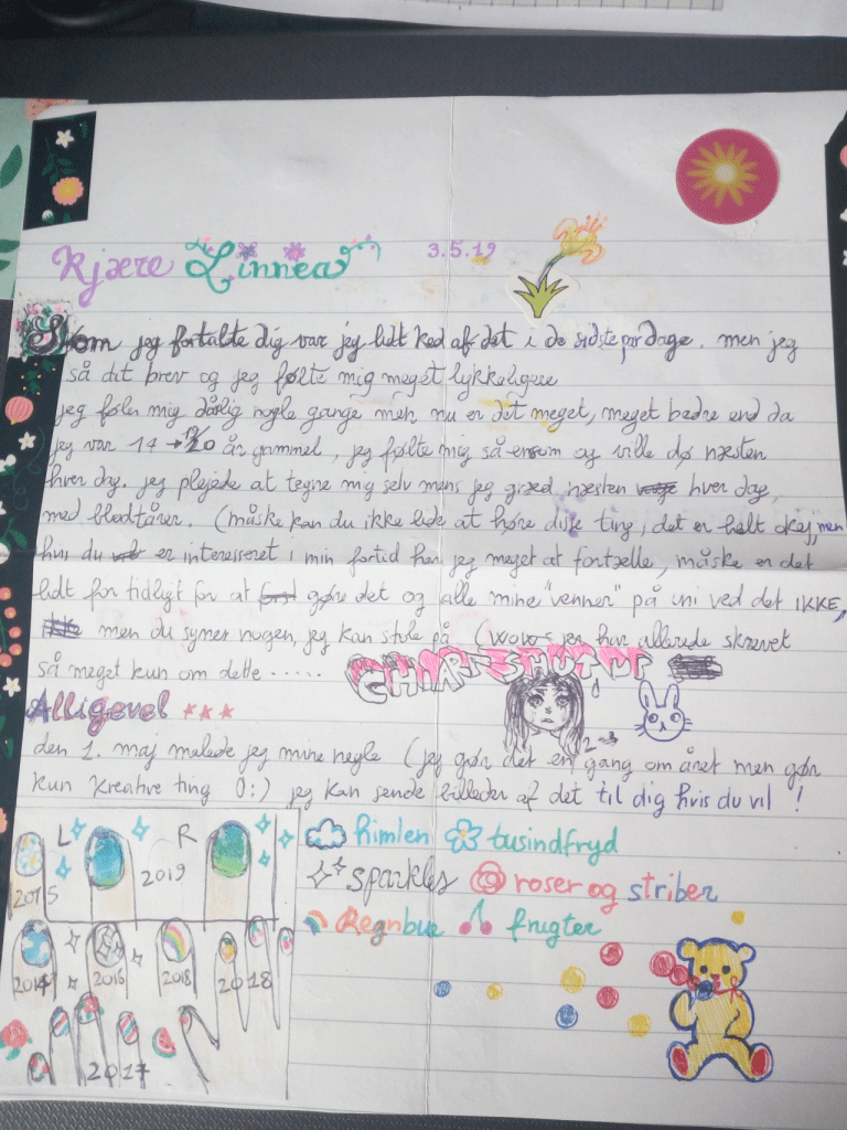 Letter for Danish penpal