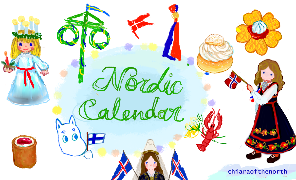 nordic culture calendar illustrations