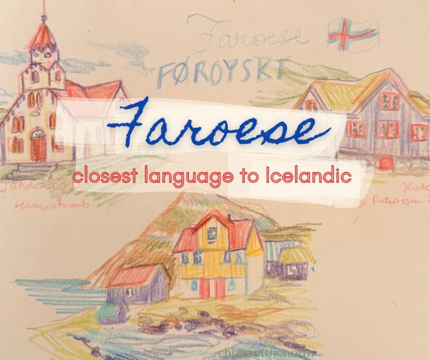 faroese lamguage faroe island illustration